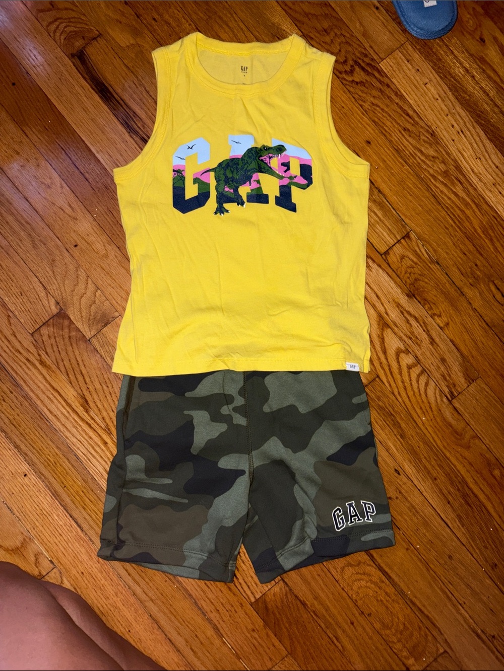 GAP Yellow Tank Top with Dino Logo